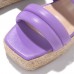 Plus Size Women Outdoor Vacation Comfortable Platform Espadrilles Slippers