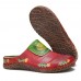  Genuine Leather Hand Made Retro Ethnic Floral Slip  On Comfortable Closed Toe Slippers